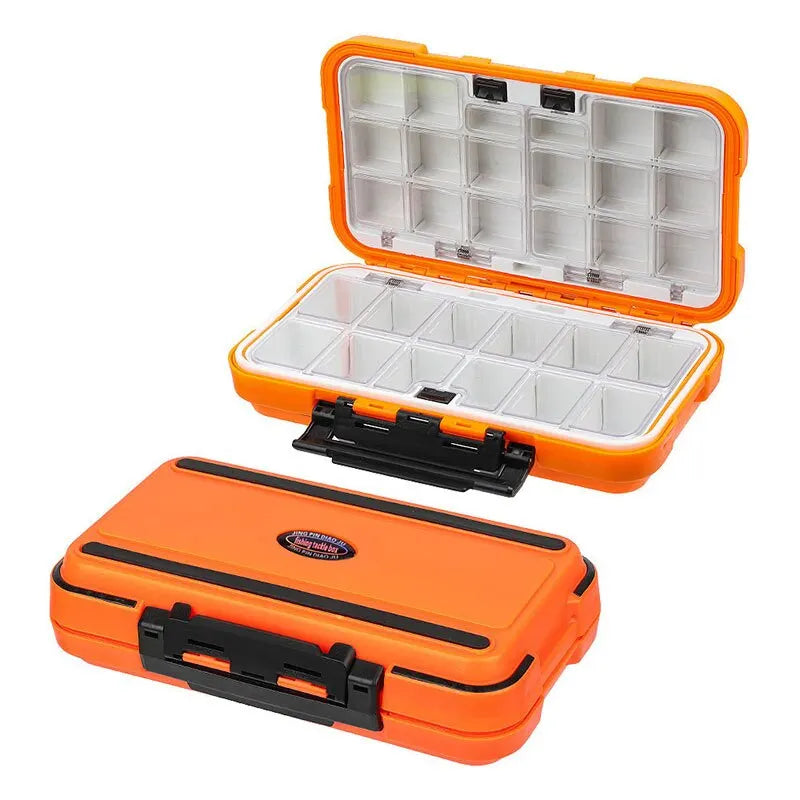 Premium waterdichte dubbelzijdige vis-aanvalsdoos Multifunctionele Bait & Tool Organizer
