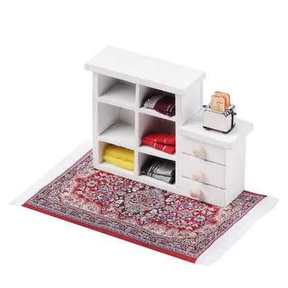 1:12 Schaal Turkse stijl Miniatuur Poppenhuis Tapijt Vloerbedekking voor het spelen Huis & poppen Accessoires