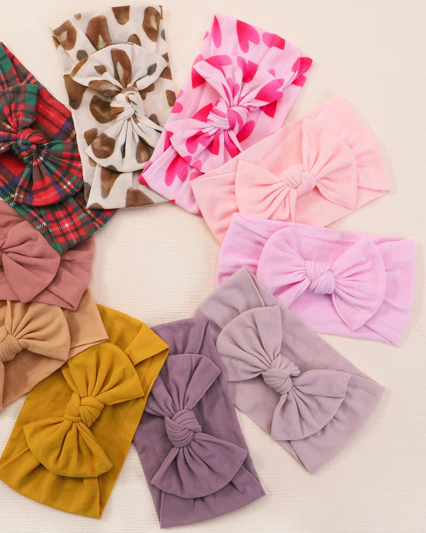 1Pc Baby Nylon Headscarf .Handmade Flower Headband voor pasgeboren meisjes, Peuter Elastische Haar Tulband