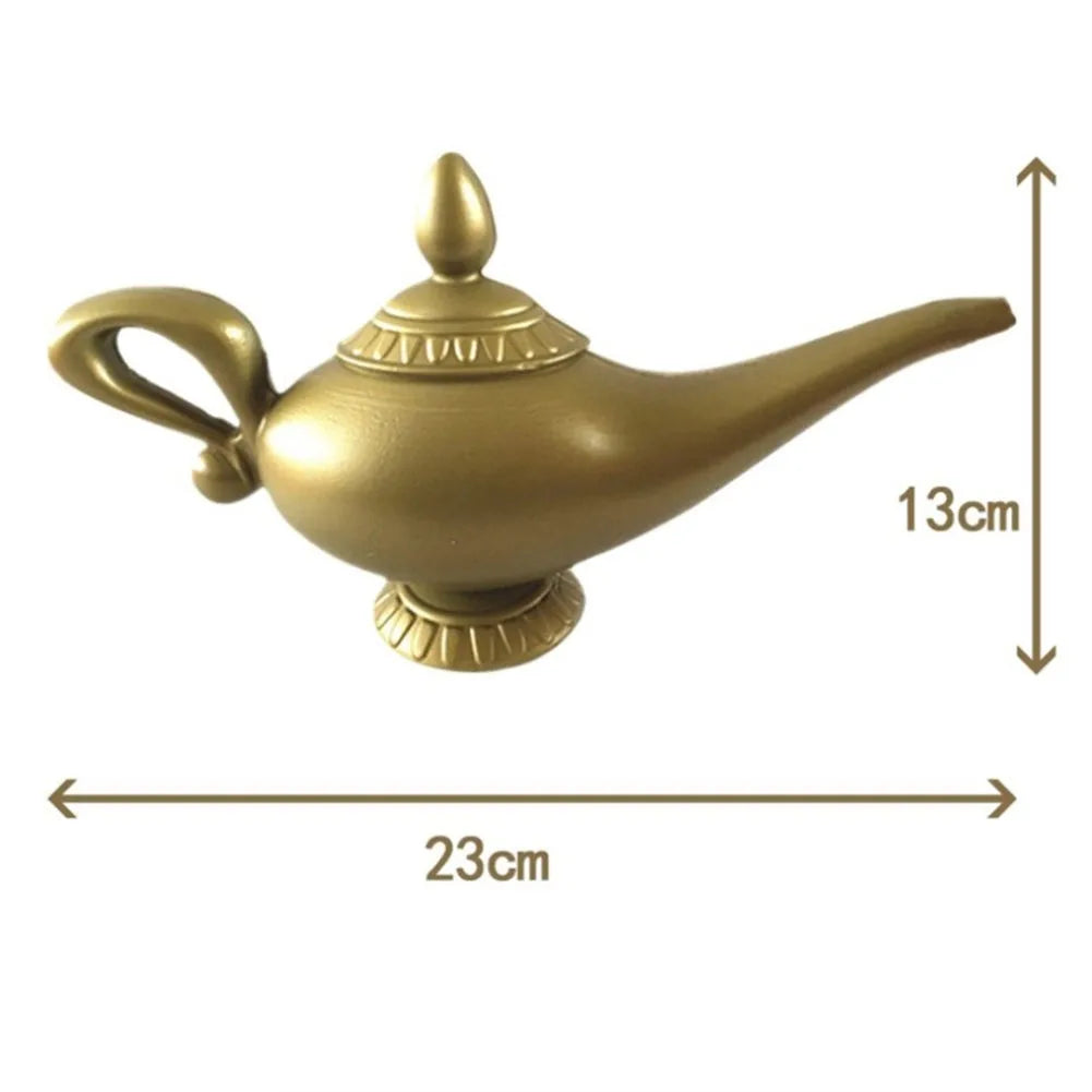 Aladdin Genie Lamp kostuum Prop Vintage Decoratieve Theepot, Retro Magic Lamp Ornament voor Halloween, Kerstmis & Party Decoratie