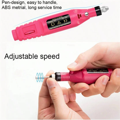 Draagbare professionele elektrische nagelboormachine . Manicure & Pedicure Boorset voor thuis en salon gebruik