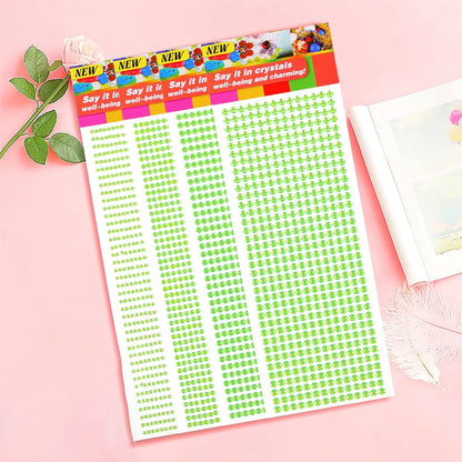 1040/900/504Pcs Acryl Drill DIY Crystal Rhinestone Self-Adhesive Stickers voor telefoonkasten, kaarten en ambachten