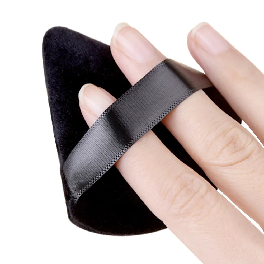 20/30Pcs Triangle Velvet Powder Puff – Wet & Dry Use Makeup Sponge for Foundation, Cosmetics, and Beauty Blending