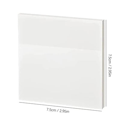 50 Sheets Transparante Sticky Notes Waterdichte Bericht & Signature Stickers voor Notebooks