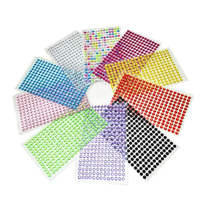 1040/900/504Pcs Acryl Drill DIY Crystal Rhinestone Self-Adhesive Stickers voor telefoonkasten, kaarten en ambachten