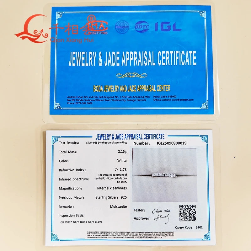 0.1ct 3mm DVS Moissanite Full Eternity Band Ring 925 Sterling Silver Engagement & Party Sieraden voor vrouwen