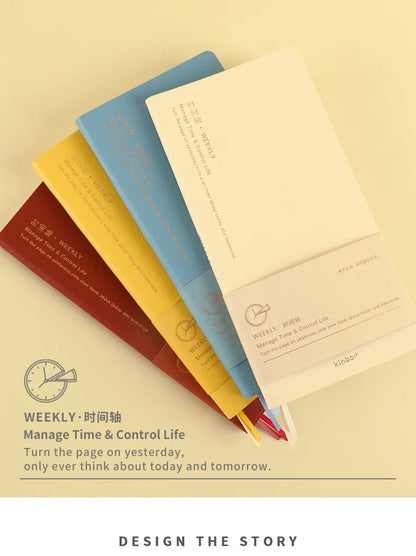 Kinbor Wekelijkse Planner Notebook Ondag- & Maandelijkse Agenda Journa