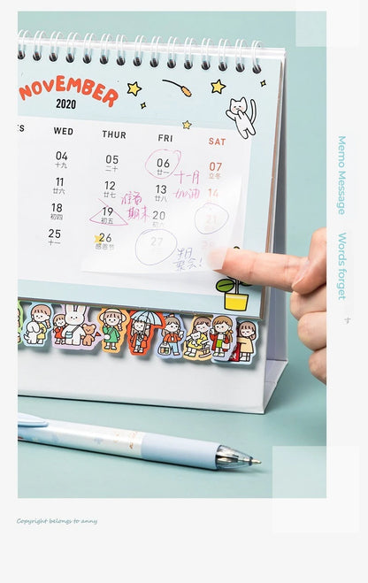 50 Sheets Transparante Sticky Notes Waterdichte Bericht & Signature Stickers voor Notebooks