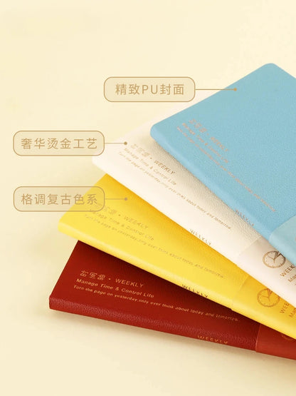 Kinbor Wekelijkse Planner Notebook Ondag- & Maandelijkse Agenda Journa