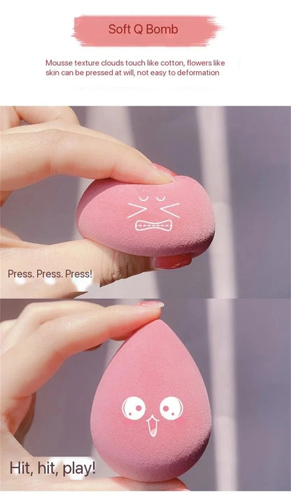 4PCS Makeup Sponge Blender Beauty Egg Cosmetic Puff – Soft Foundation & Powder Sponges for Women, Professional Beauty Tools