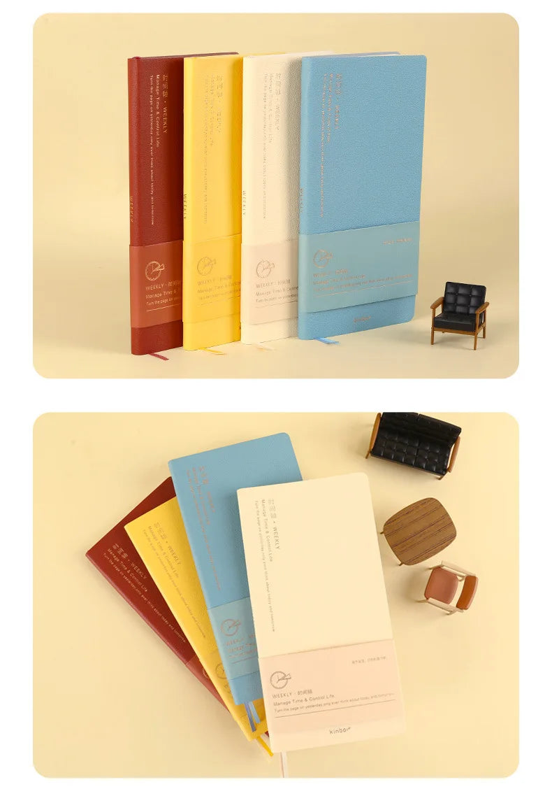 Kinbor Wekelijkse Planner Notebook Ondag- & Maandelijkse Agenda Journa