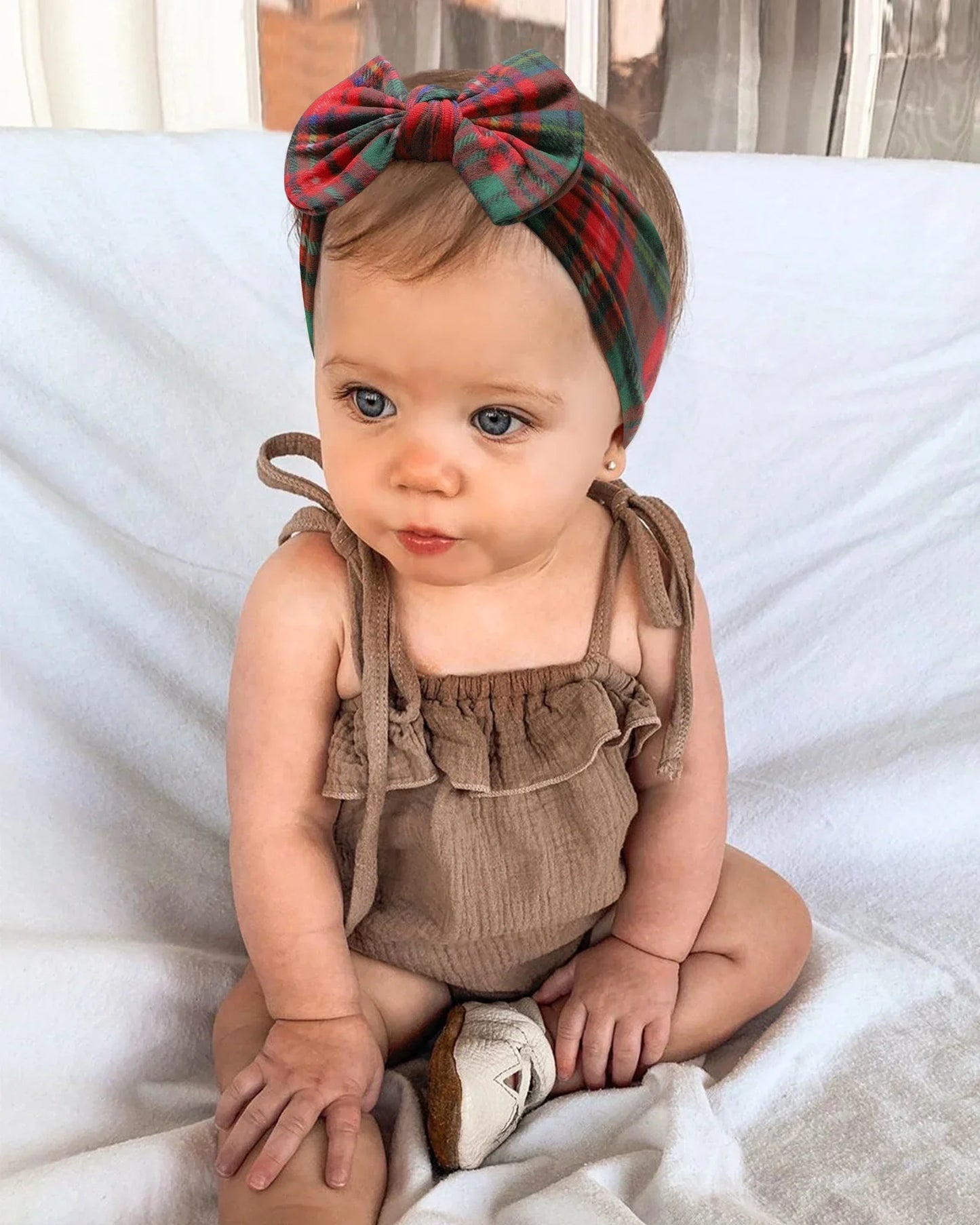 1Pc Baby Nylon Headscarf .Handmade Flower Headband voor pasgeboren meisjes, Peuter Elastische Haar Tulband