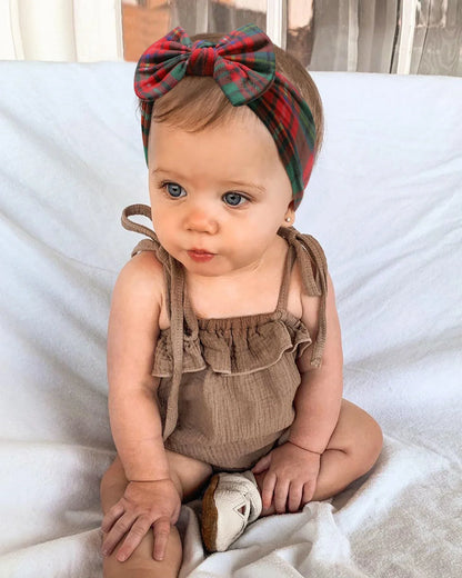 1Pc Baby Nylon Headscarf .Handmade Flower Headband voor pasgeboren meisjes, Peuter Elastische Haar Tulband