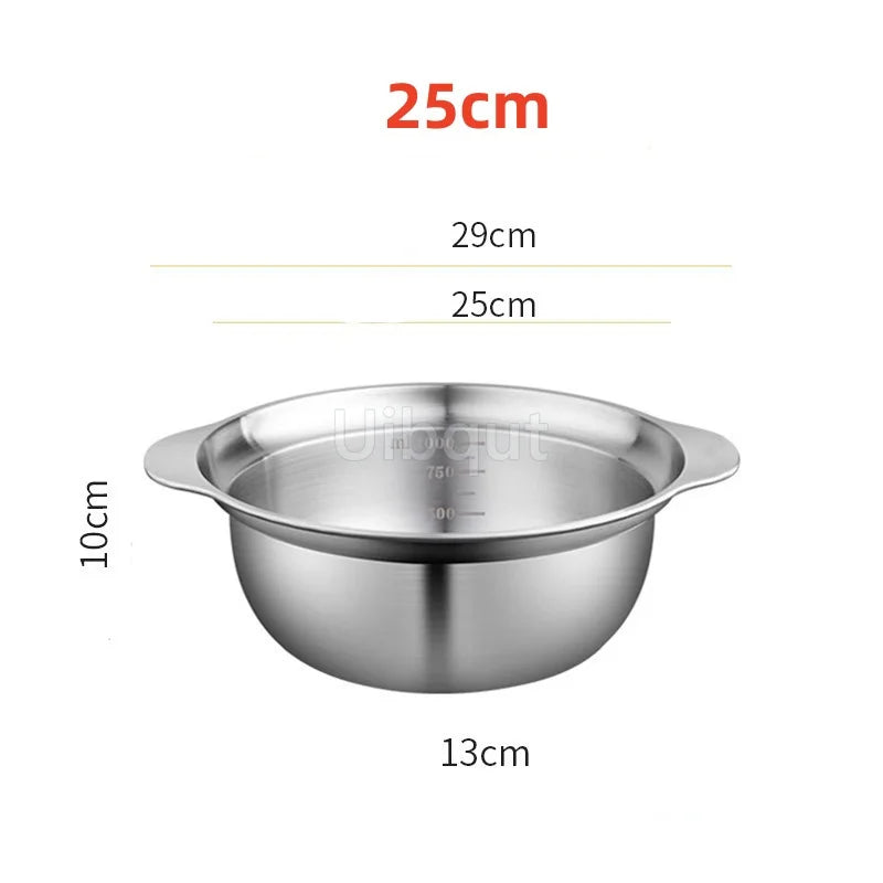304 Stainless Steel Vegetable Washing Basin & Strainer – Multi-Purpose Rice Washer, Fruit Filter, Kitchen Drain Basket