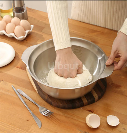 304 Stainless Steel Vegetable Washing Basin & Strainer – Multi-Purpose Rice Washer, Fruit Filter, Kitchen Drain Basket