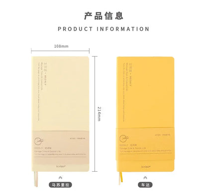 Kinbor Wekelijkse Planner Notebook Ondag- & Maandelijkse Agenda Journa