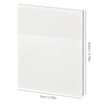 50 Sheets Transparante Sticky Notes Waterdichte Bericht & Signature Stickers voor Notebooks