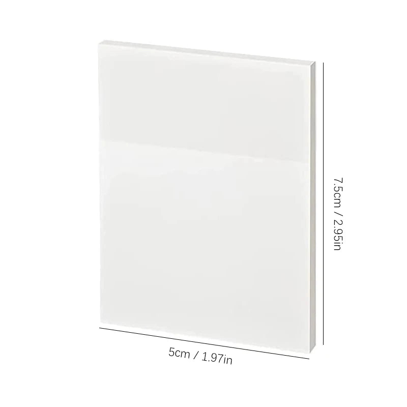 50 Sheets Transparante Sticky Notes Waterdichte Bericht & Signature Stickers voor Notebooks