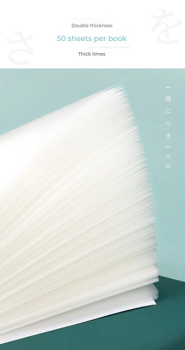 50 Sheets Transparante Sticky Notes Waterdichte Bericht & Signature Stickers voor Notebooks