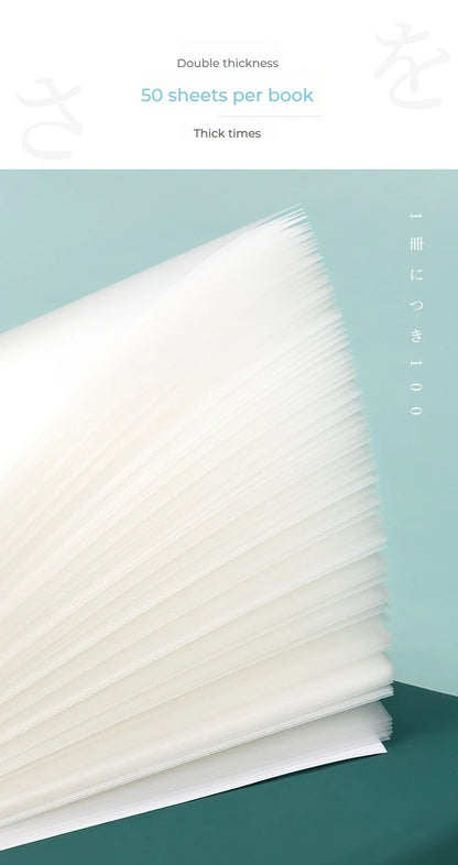 50 Sheets Transparante Sticky Notes Waterdichte Bericht & Signature Stickers voor Notebooks