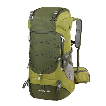 WESTTUNE 50L Waterdichte Wiking Rugzak met regenhoes Multifunctionele Outdoor Travel & Mountainering Bag