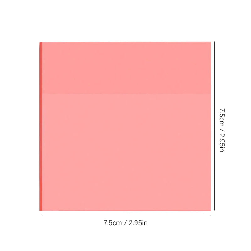 50 Sheets Transparante Sticky Notes Waterdichte Bericht & Signature Stickers voor Notebooks