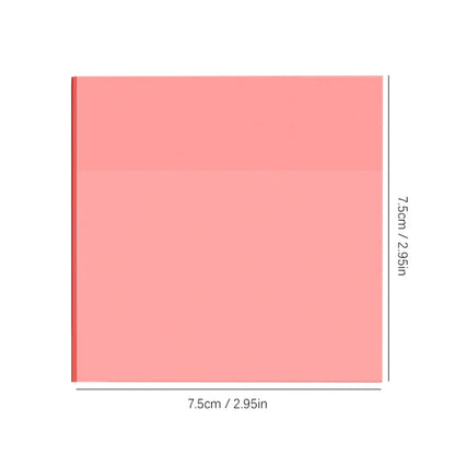 50 Sheets Transparante Sticky Notes Waterdichte Bericht & Signature Stickers voor Notebooks