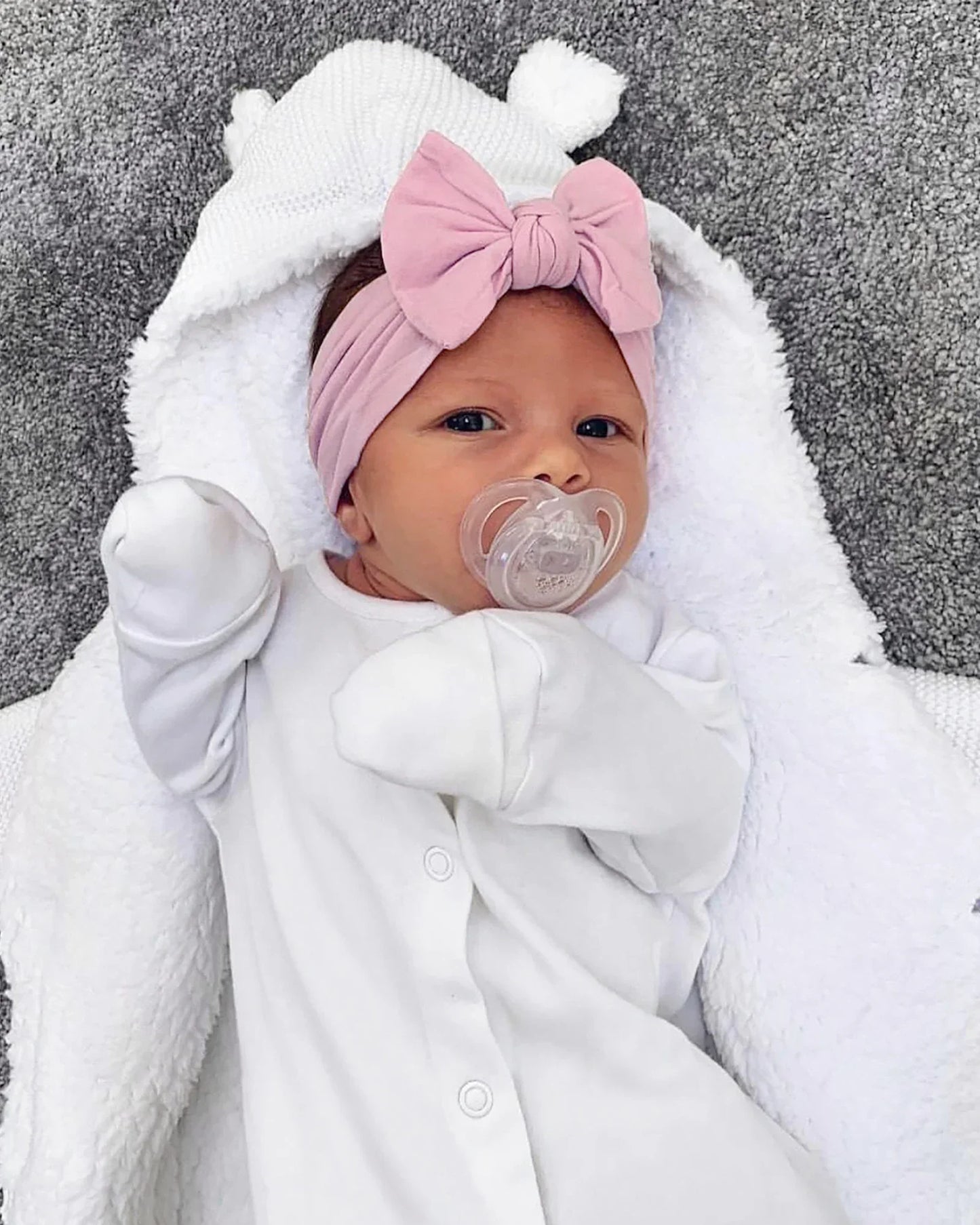 1Pc Baby Nylon Headscarf .Handmade Flower Headband voor pasgeboren meisjes, Peuter Elastische Haar Tulband