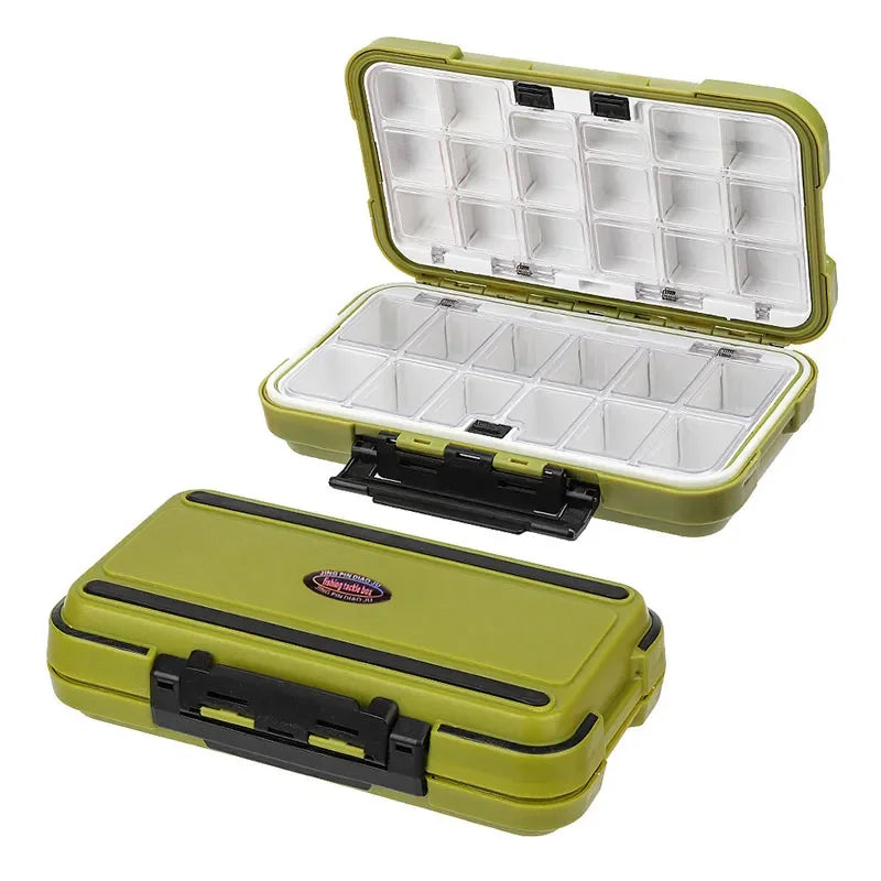 Premium waterdichte dubbelzijdige vis-aanvalsdoos Multifunctionele Bait & Tool Organizer
