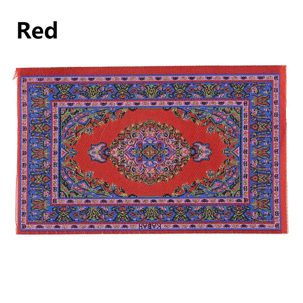 1:12 Schaal Turkse stijl Miniatuur Poppenhuis Tapijt Vloerbedekking voor het spelen Huis & poppen Accessoires