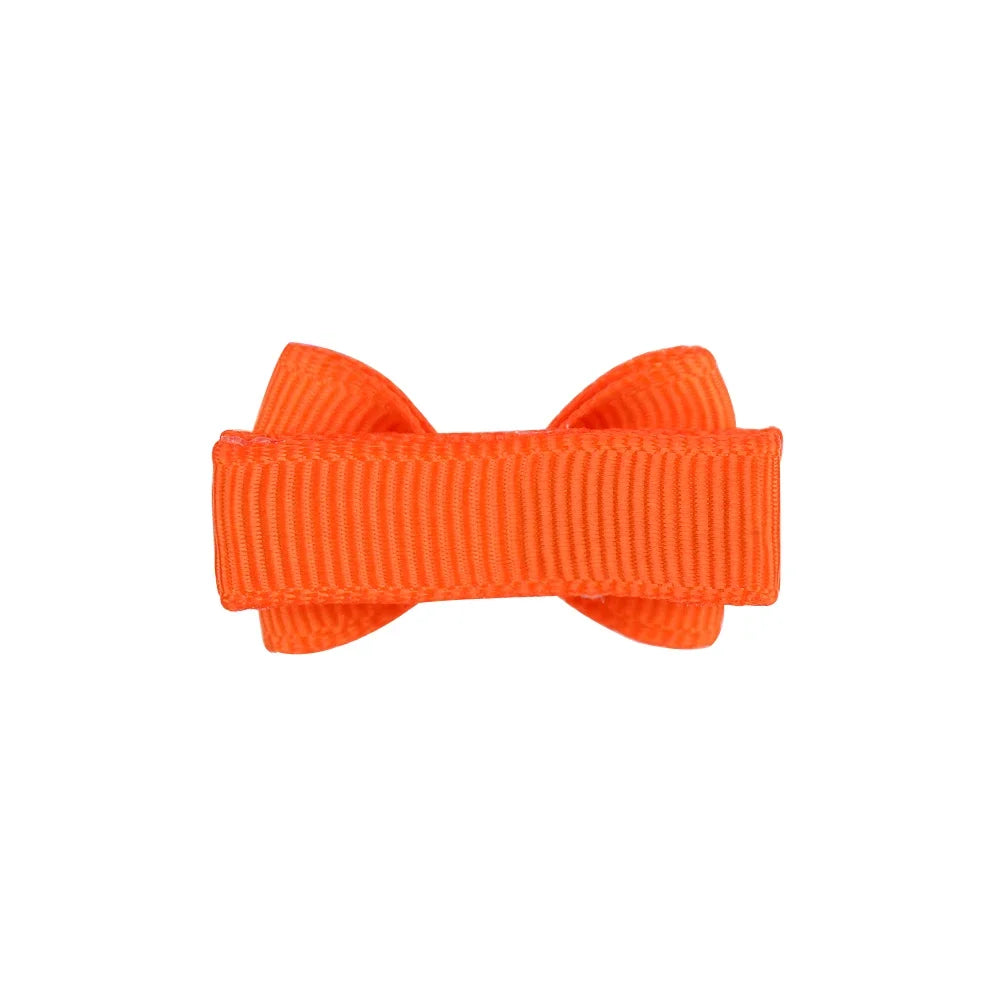 1.2 Inches Mini haarbogen met clip Massief kleuren Haargrepen voor kinderen & Baby Girl