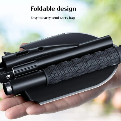 1PC Outdoor Opvouwbare Camping Schop Multifunctioneel wandelhulpmiddel, Portable Garden & Survival Shovel